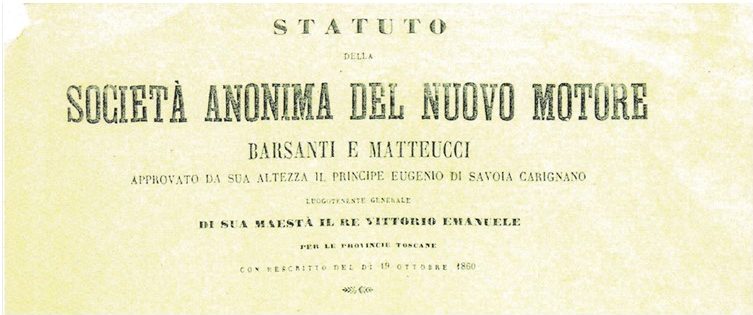 1859 – La Società Anonima del Nuovo Motore Barsanti e Matteucci